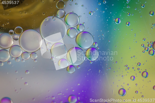 Image of Rainbow abstract background picture made with oil, water and soap