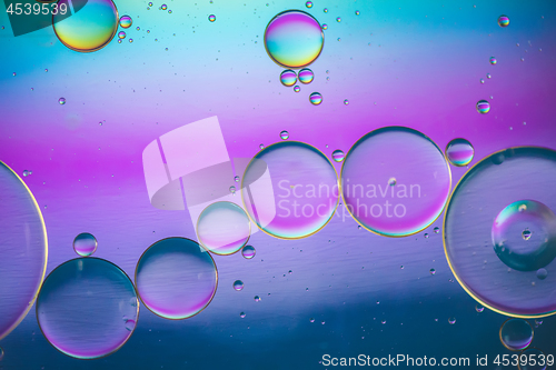 Image of Multicolored abstract background picture made with oil, water and soap