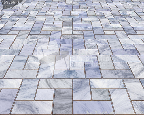 Image of marble pavers or tiles