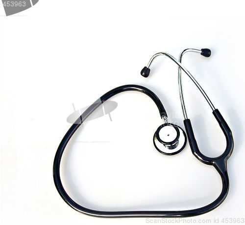 Image of stethoscope on white