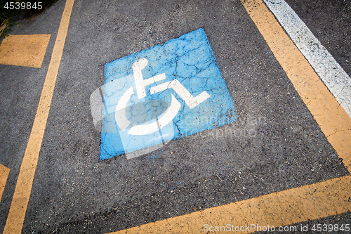 Image of parking space for disabled person