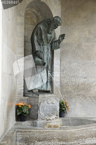 Image of Brother Konrad statue in Altoetting