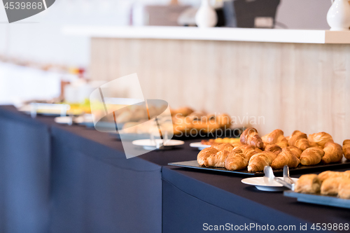 Image of Coffee break table on business seminar