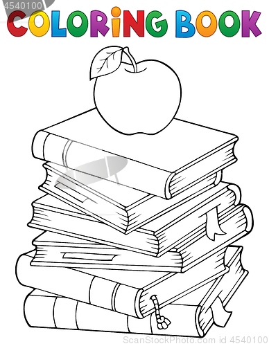 Image of Coloring book with literature theme 1