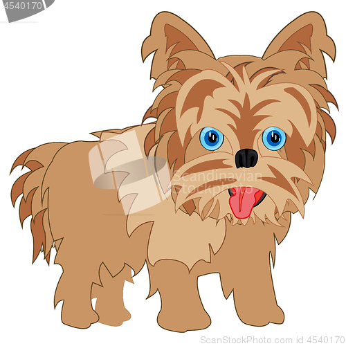 Image of Vector illustration of the dog terrier cartoon