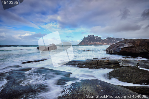 Image of Beach of fjord in Norway