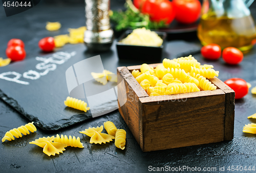 Image of raw pasta