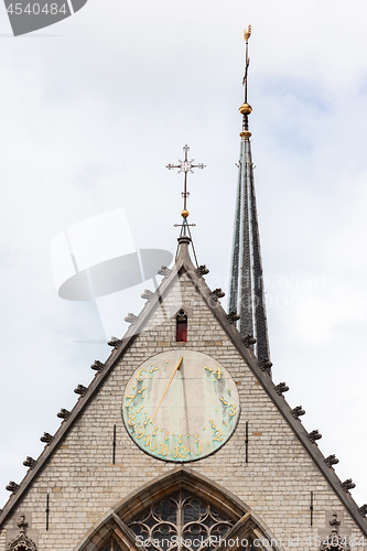 Image of sundial of the church of Amstersdam