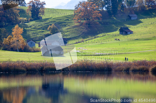 Image of autumn scenery in Bavaria Germany