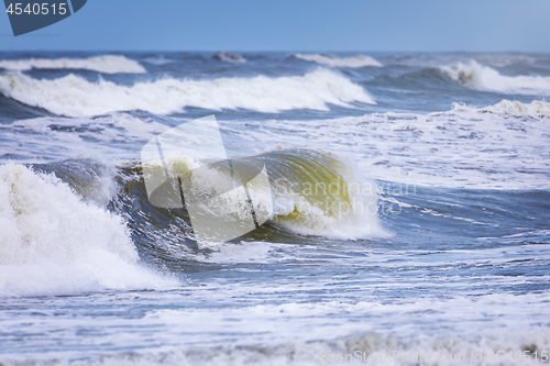 Image of small ocean wave background