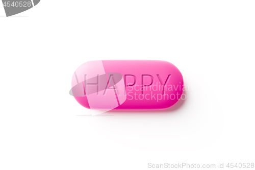 Image of happy pill macro