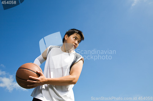 Image of Asian basketball player