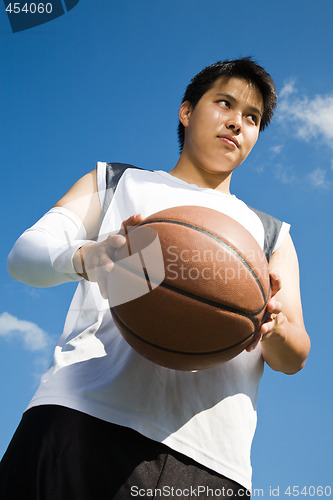 Image of Asian basketball player