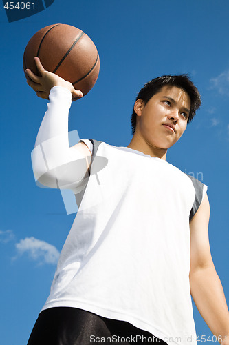 Image of Asian basketball player