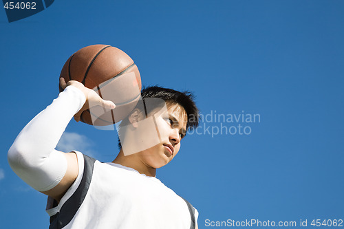 Image of Asian basketball player
