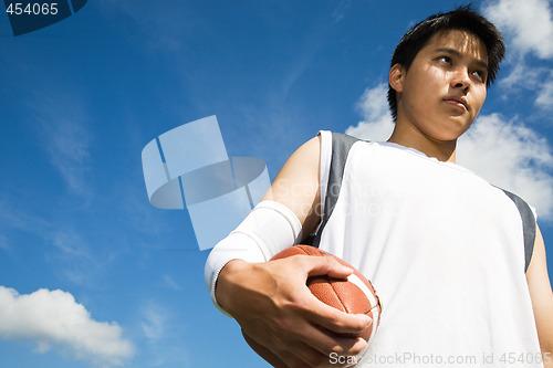 Image of Asian football player