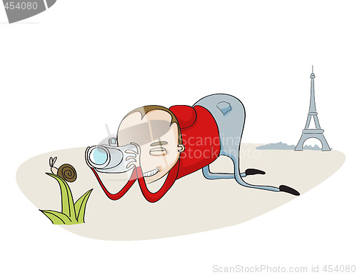 Image of Tourist in Paris 