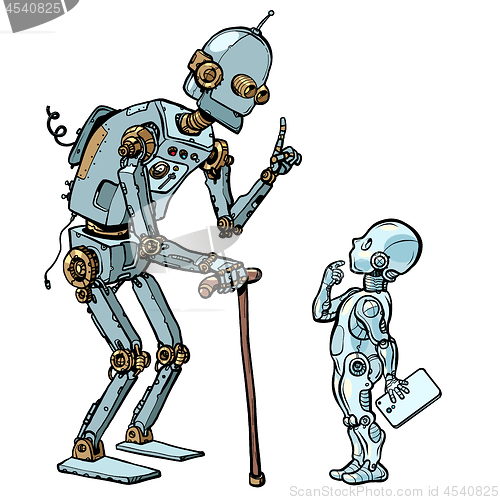 Image of old and new robot