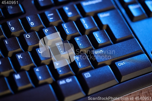 Image of Black Keyboard Detail