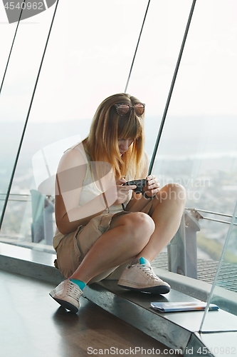 Image of High lookout point in a city