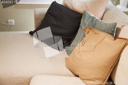 Image of Couch with pillows