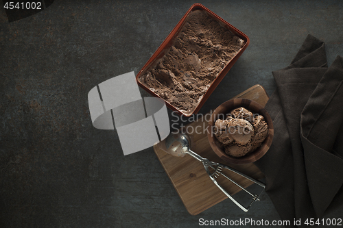 Image of Chocolate ice cream