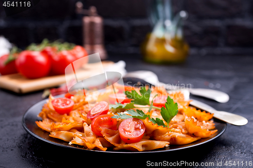 Image of pasta with sauce