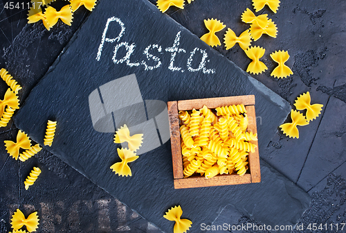 Image of raw pasta