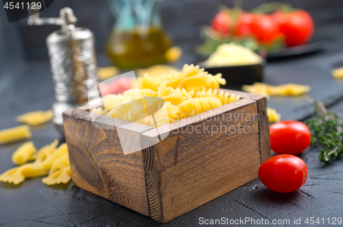 Image of raw pasta