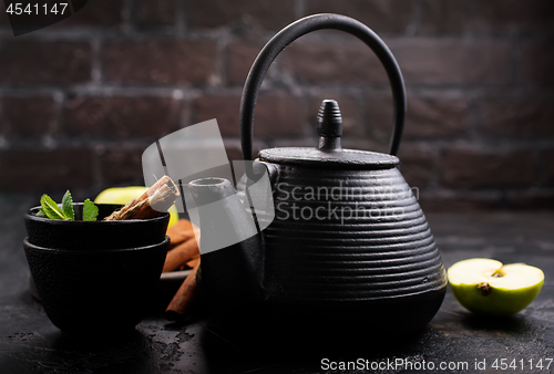 Image of tea in teapot