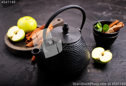 Image of tea in teapot