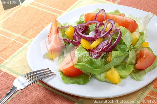 Image of Fresh salad with tomatoes