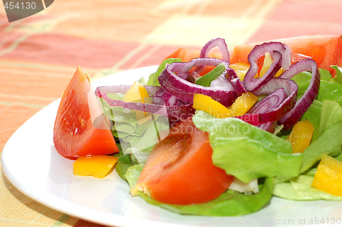 Image of Fresh salad with tomatoes