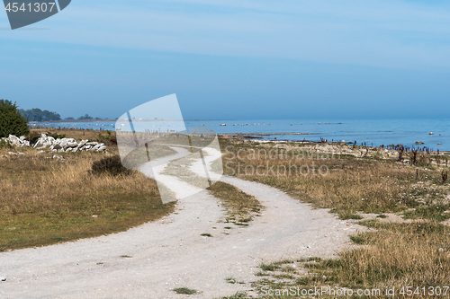 Image of Winding gravel road along the coast