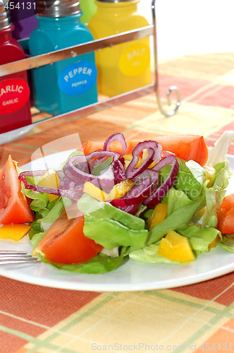 Image of Fresh salad with tomatoes