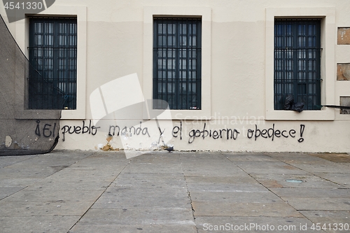 Image of Political graffiti in Colombia