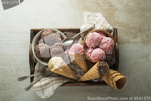 Image of Ice cream mixed