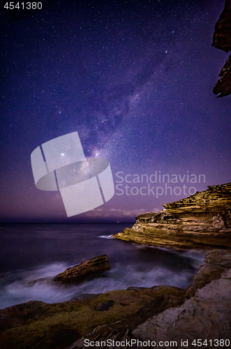 Image of Milky Way Stars over Eastern Sydney Australia