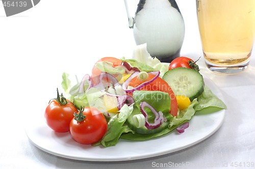 Image of Fresh salad with tomatoes