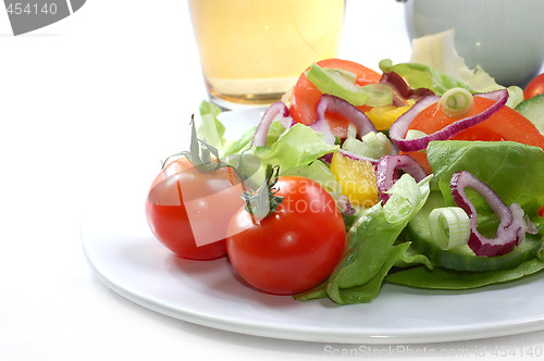 Image of Fresh salad with tomatoes