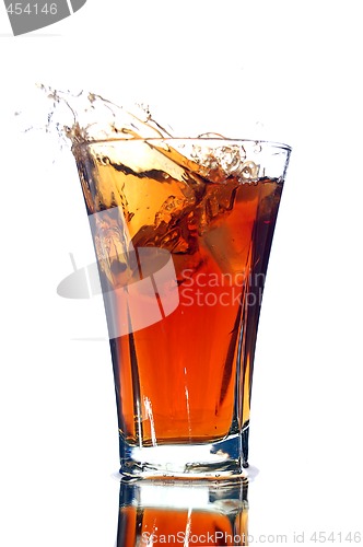 Image of soft drink with a splash