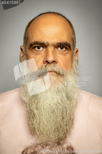 Image of senior man with a gray long beard