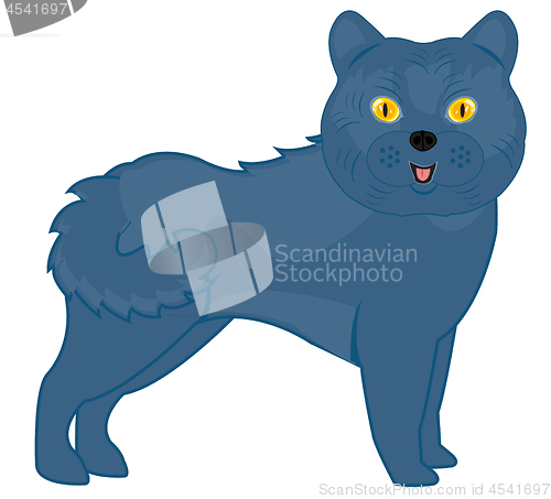 Image of Vector illustration of the cartoon of the british cat