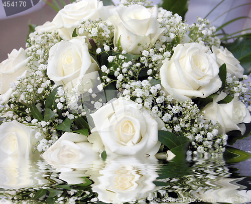 Image of white roses