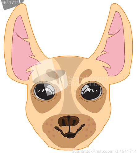 Image of Vector illustration of the cartoon of the mug of the dog that terrier