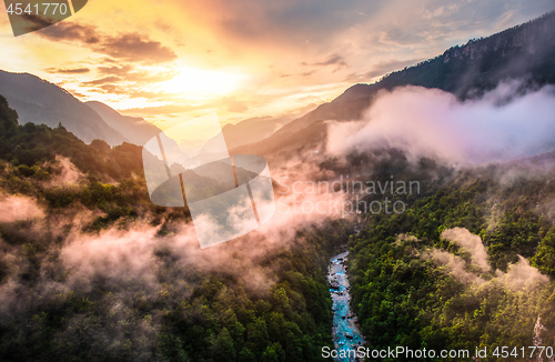 Image of Fog in mountains
