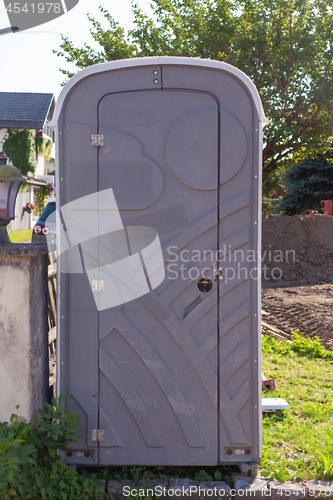 Image of construction site toilet