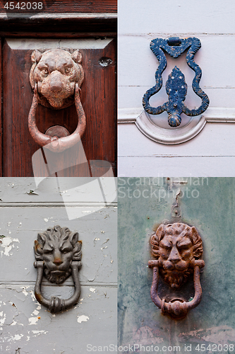 Image of Italian door knockers and handles collection.