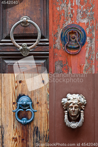 Image of Italian door knockers and handles collection.