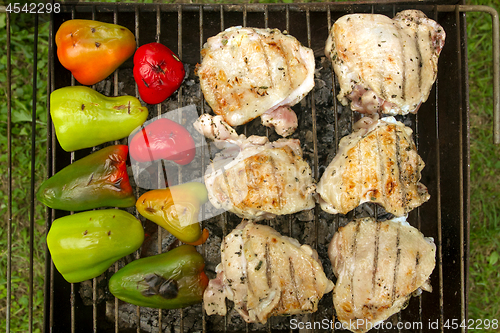 Image of Grilled Vegetables And Poultry